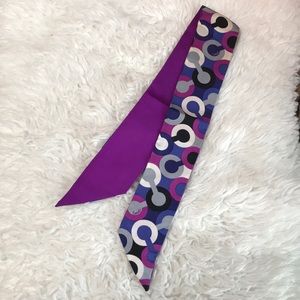 Coach scarf tie muti color